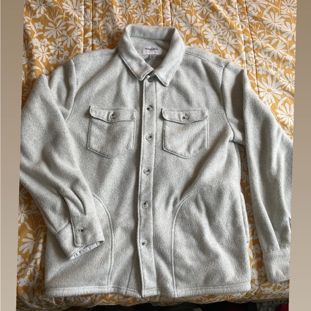 Goodfellow & Co Light Gray Casual Button Down Shirt